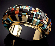 A bracelet by Charles Loloma, from the "Home" exhibition.