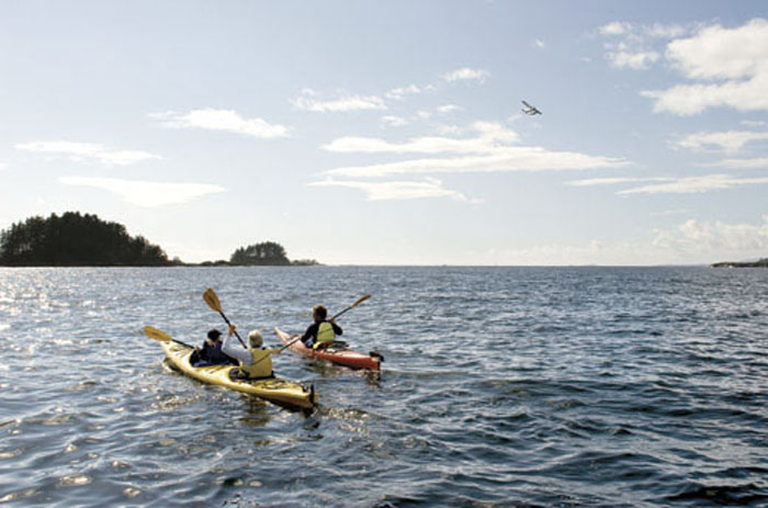 Kayakers in Sitka Sound. Brian Smale.