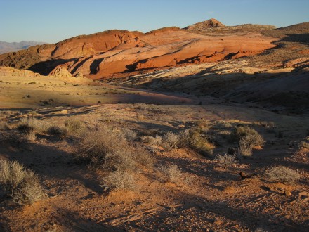 Dusk descends, illuminating Nevada’s Valley of Fire. ©Joshua Brockman 2009. All Rights Reserved.