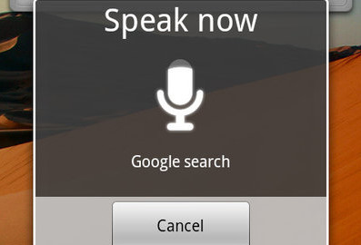Google's Voice Search app on an Android phone allows users to do everything from listening to music to sending a note to themselves. Courtesy of Google.